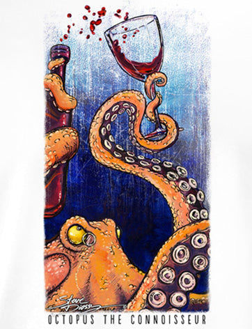 Octopus the Connoisseur - Men's Long Sleeve Sun Protection Shirt