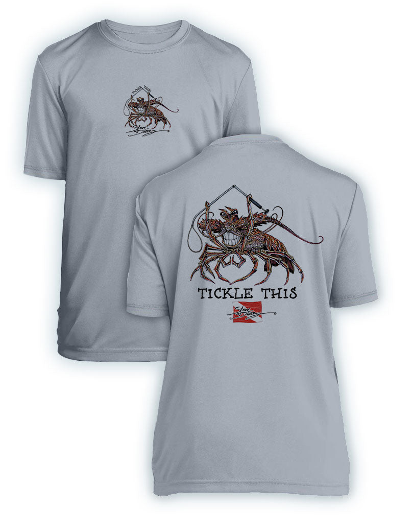 Tickle This Lobster- KIDS Short Sleeve Performance - 100% Polyester