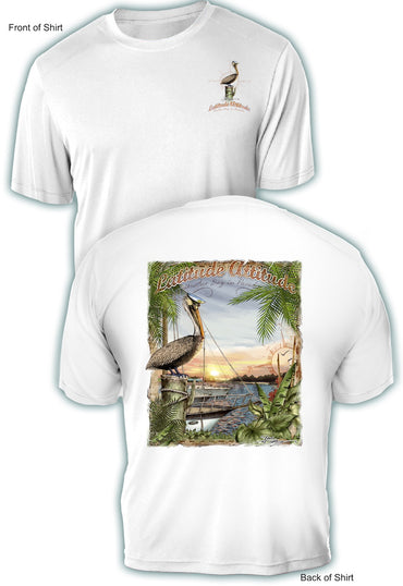 Latitude Attitude- UV Sun Protection Shirt - 100% Polyester - Short Sleeve UPF 50