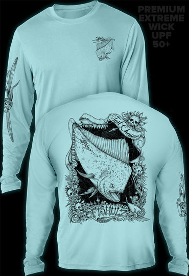 "Tail Chaser" Men's Extreme Wick Long Sleeve Performance Shirt ᴜᴘꜰ-ᴛᴇᴇ