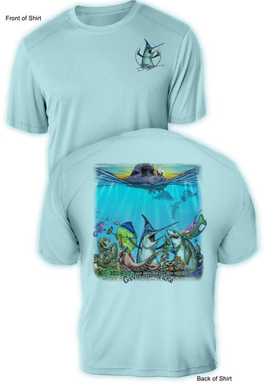 Give & Take- UV Sun Protection Shirt - 100% Polyester - Short Sleeve UPF 50