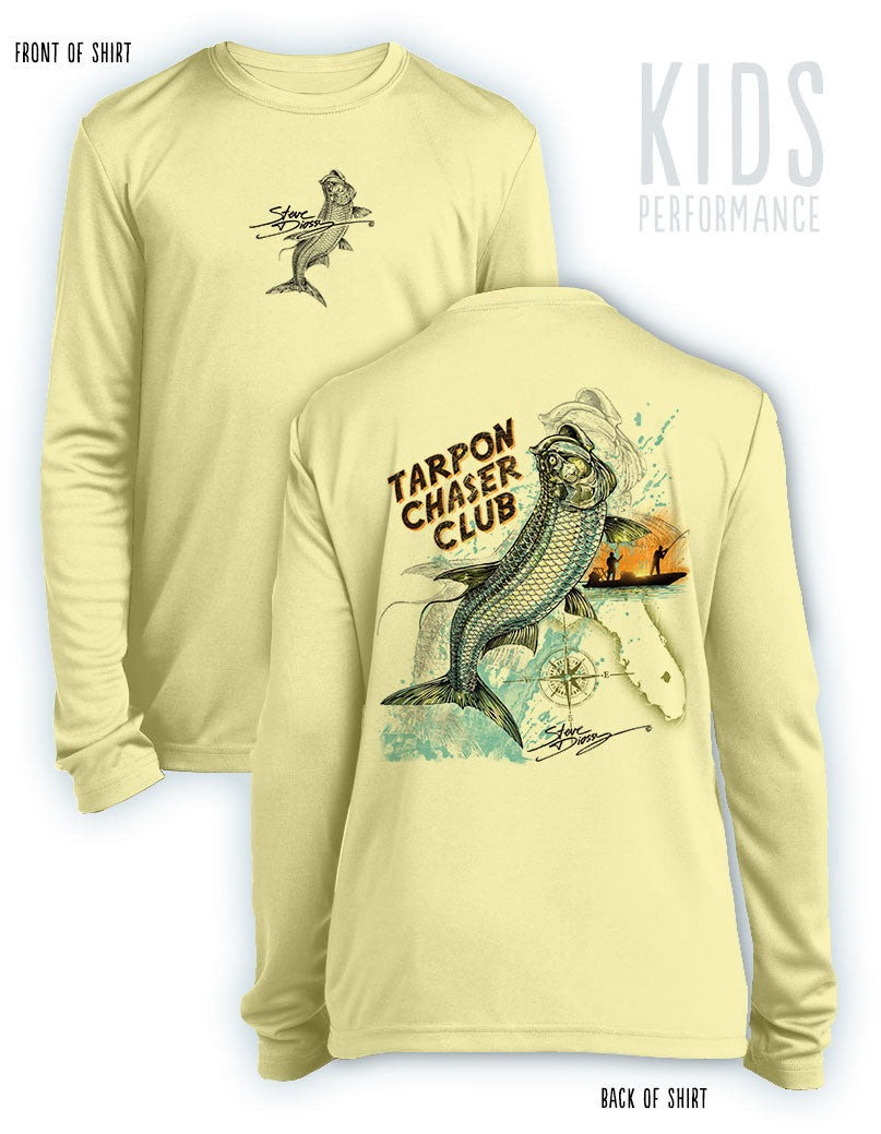 Tarpon Chaser - KIDS Long Sleeve Performance - ๐
๐ณ