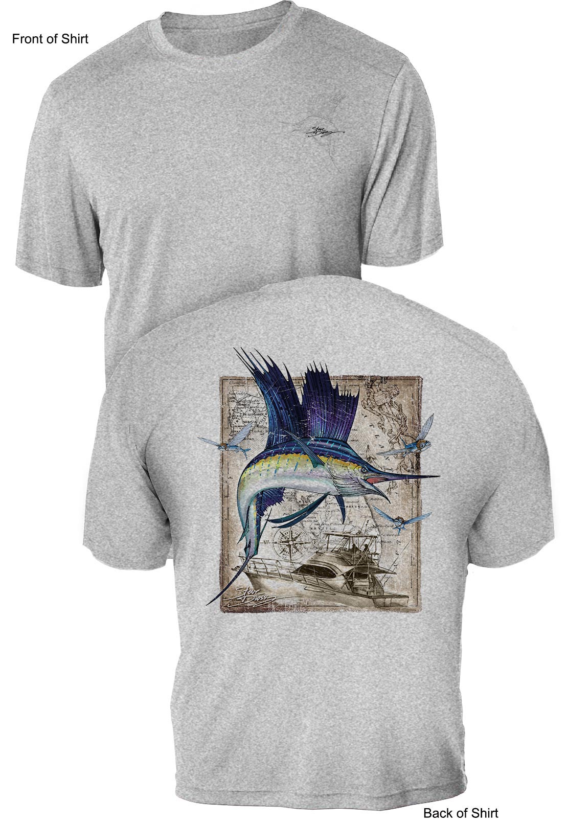 Sailfish Classic - UV Sun Protection Shirt - 100% Polyester - Short Sleeve UPF 50