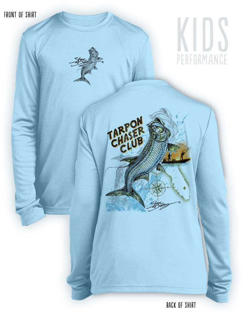 Tarpon Chaser - KIDS Long Sleeve Performance - ๐
๐ณ