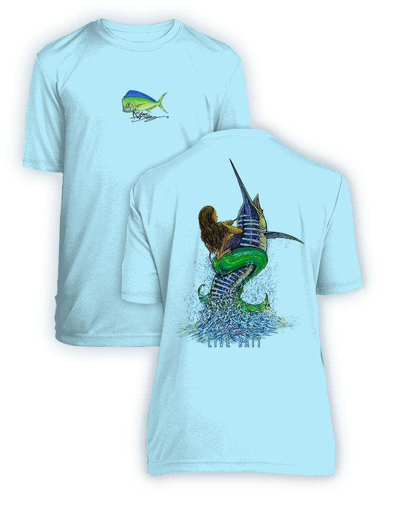 Live Bait- KIDS Short Sleeve Performance - 100% Polyester