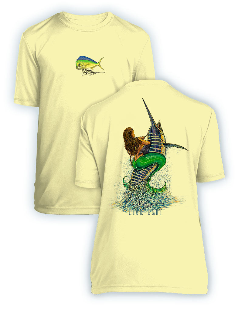 Live Bait- KIDS Short Sleeve Performance - 100% Polyester