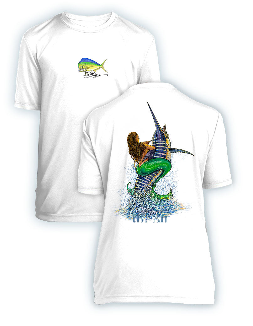 Live Bait- KIDS Short Sleeve Performance - 100% Polyester