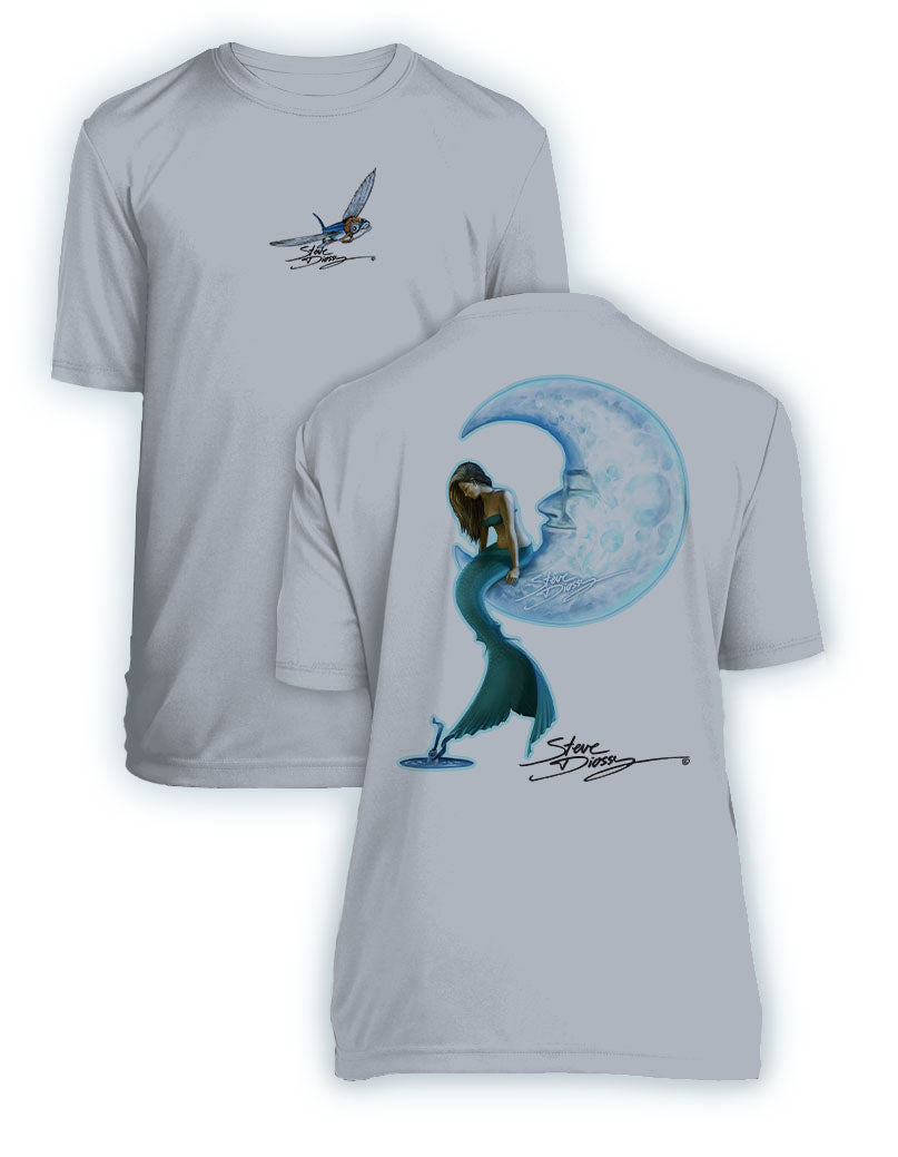 Mermaid in the Moon- KIDS Short Sleeve Performance - 100% Polyester