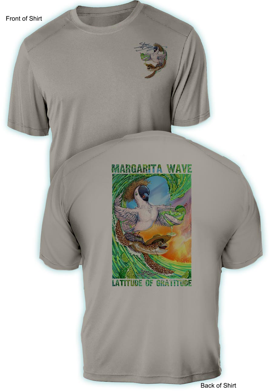 Margarita Wave- UV Sun Protection Shirt - 100% Polyester - Short Sleeve UPF 50