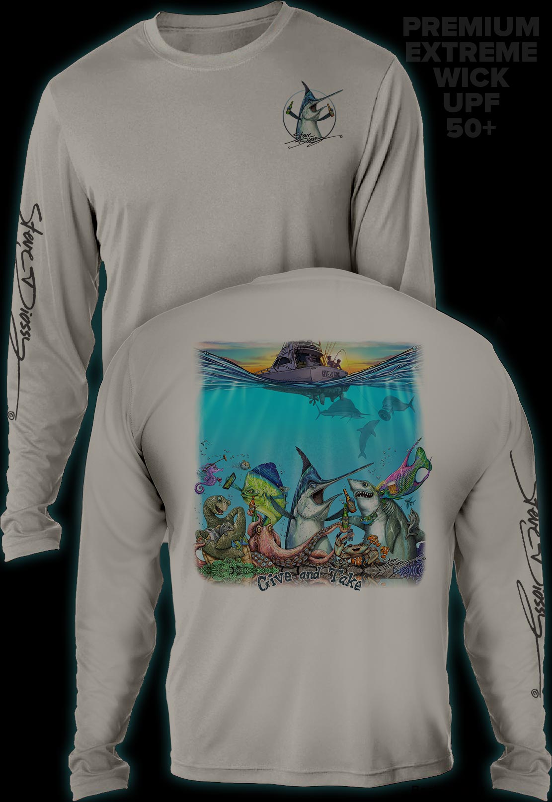 "Give and Take" Men's Extreme Wick Long Sleeve Performance Shirt ᴜᴘꜰ-ᴛᴇᴇ