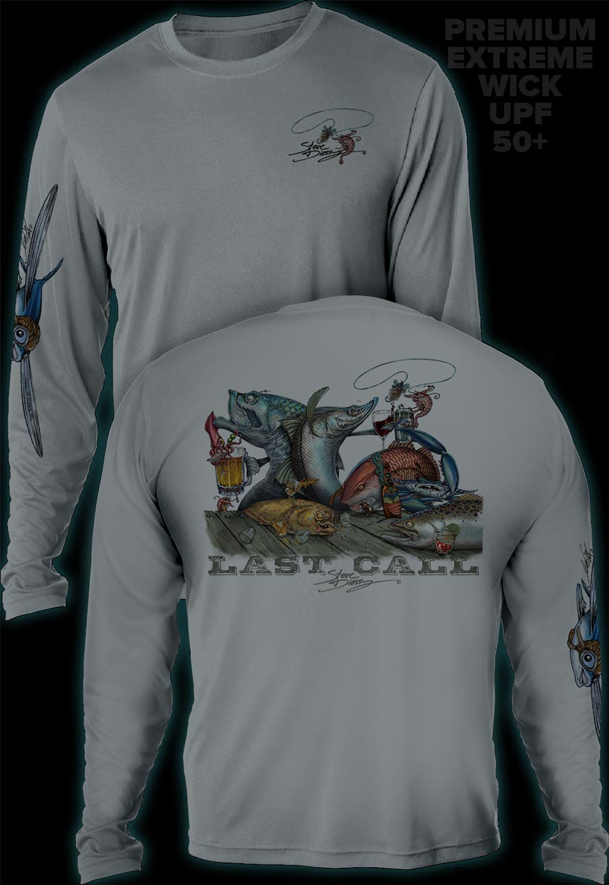 "Last Call" Men's Extreme Wick Long Sleeve Performance Shirt ᴜᴘꜰ-ᴛᴇᴇ