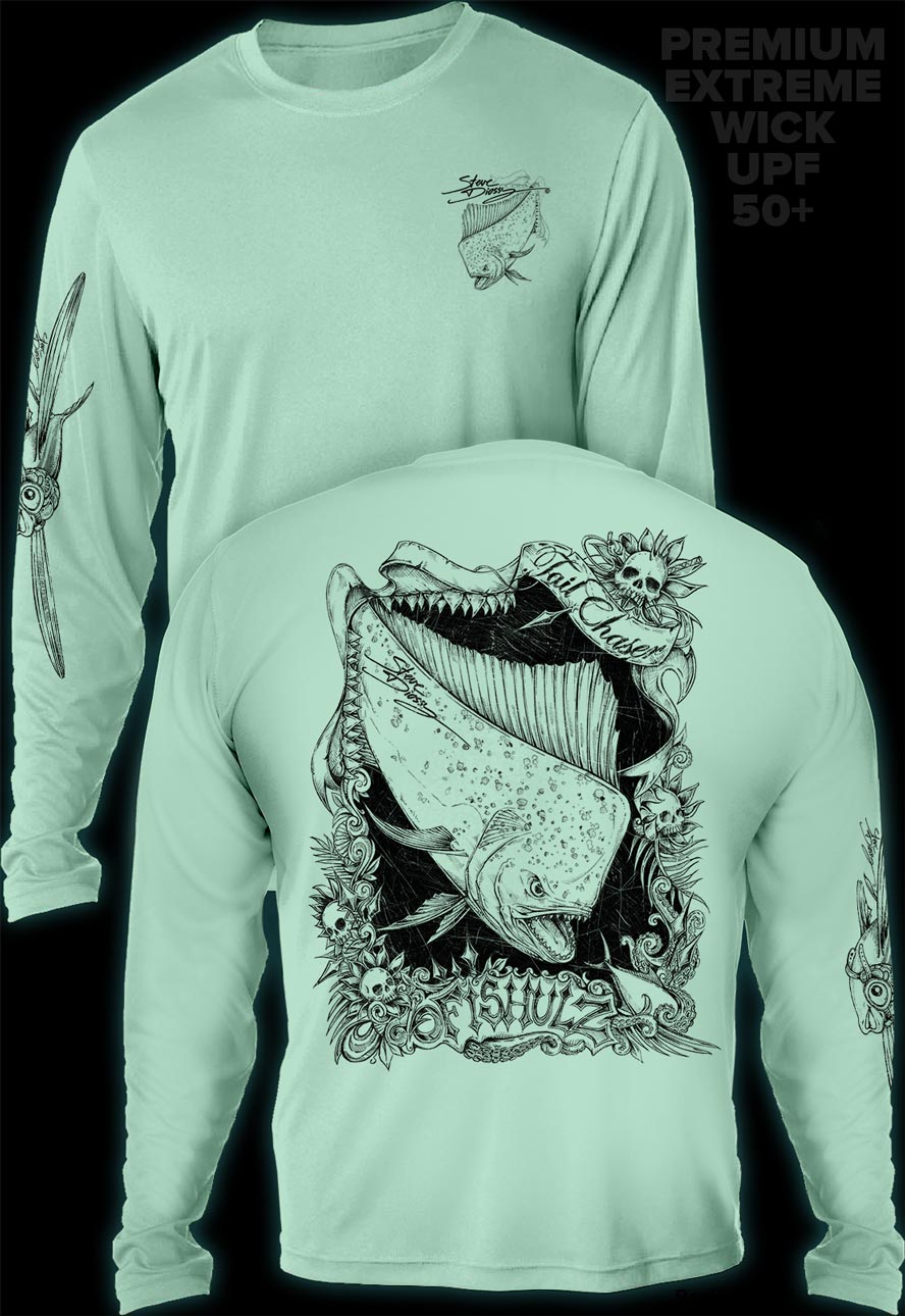 "Tail Chaser" Men's Extreme Wick Long Sleeve Performance Shirt ᴜᴘꜰ-ᴛᴇᴇ