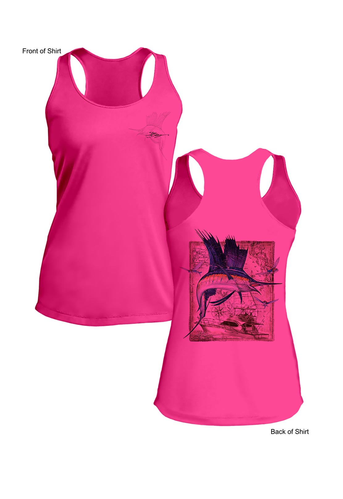 Sailfish Classic - Ladies Racerback Tank-100% Polyester