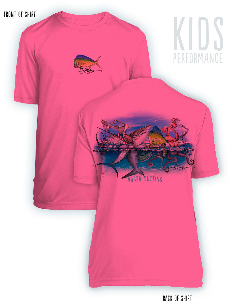 Board Meeting- KIDS Short Sleeve Performance - 100% Polyester