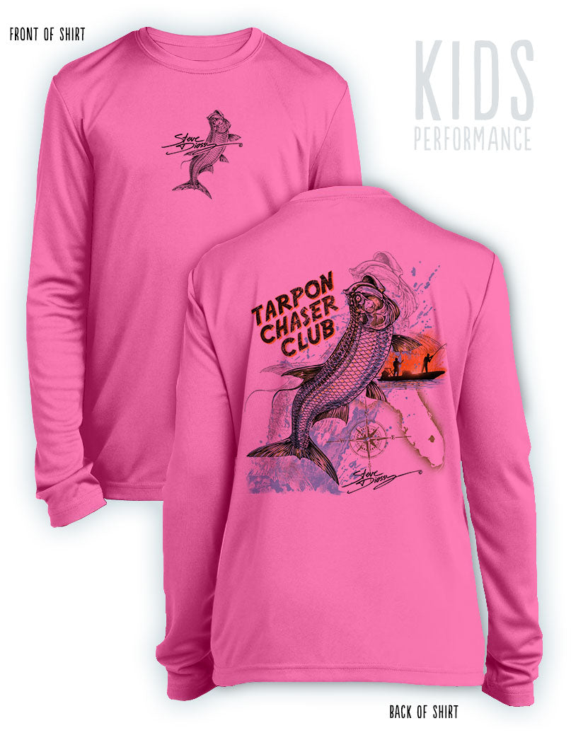 Tarpon Chaser - KIDS Long Sleeve Performance - ๐
๐ณ