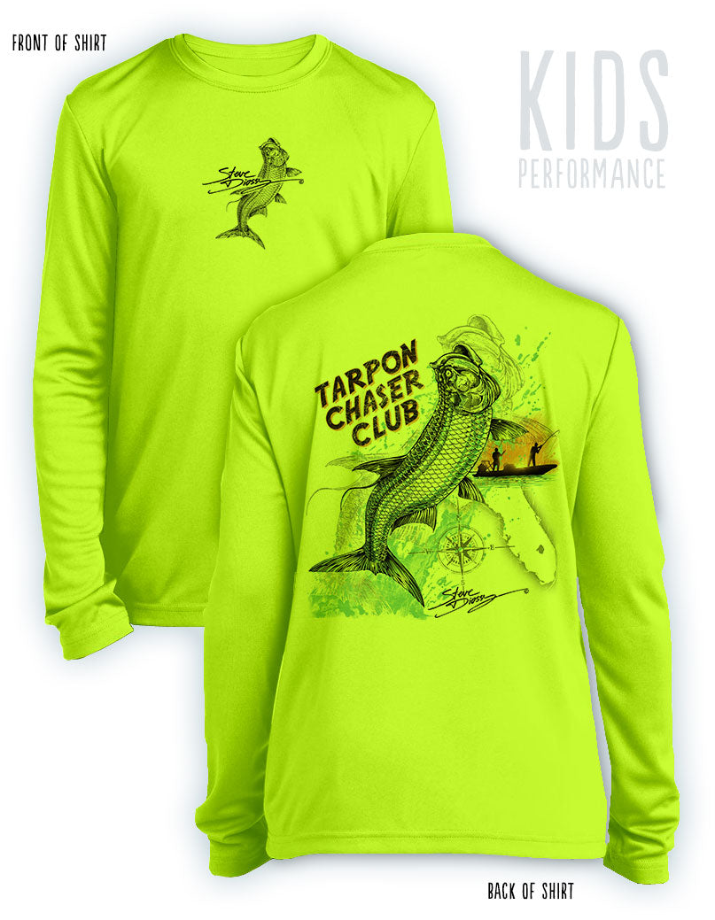 Tarpon Chaser - KIDS Long Sleeve Performance - ๐
๐ณ