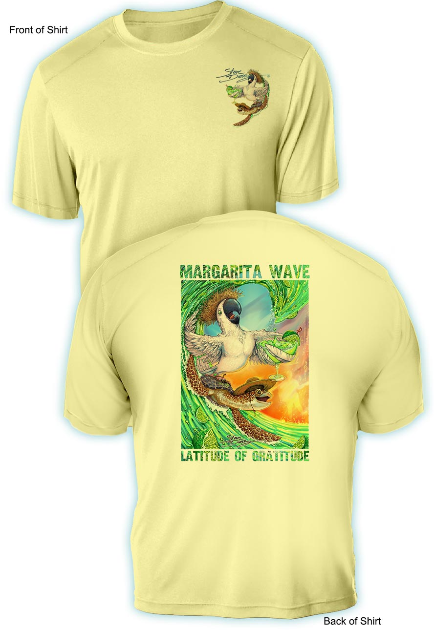 Margarita Wave- UV Sun Protection Shirt - 100% Polyester - Short Sleeve UPF 50