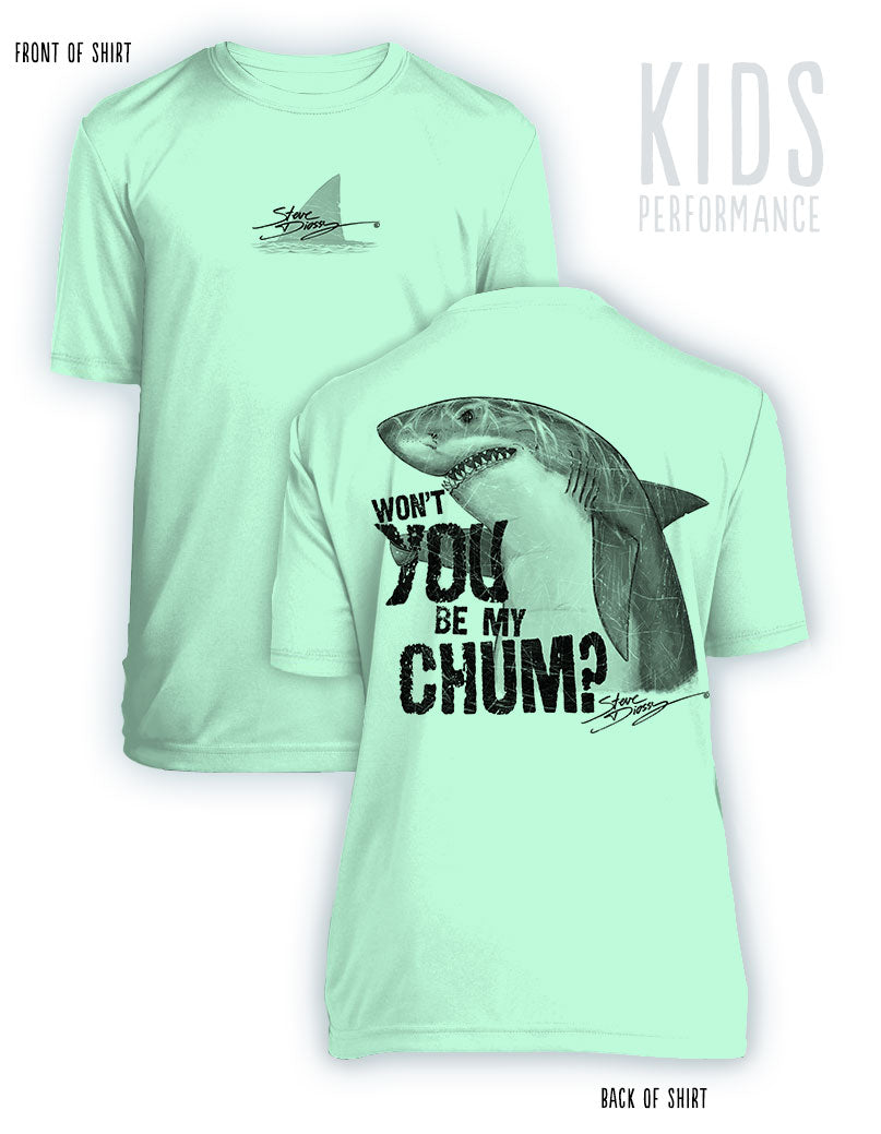 Shark Chum- KIDS Short Sleeve Performance - 100% Polyester