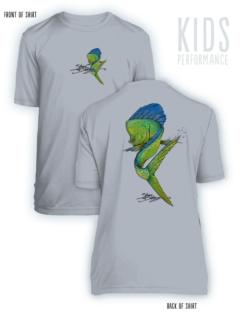 Mahi Swim- KIDS Short Sleeve Performance - 100% Polyester
