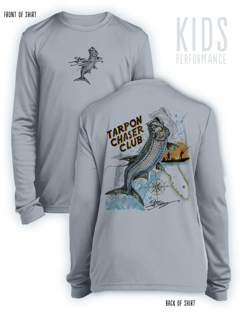 Tarpon Chaser - KIDS Long Sleeve Performance - ๐
๐ณ