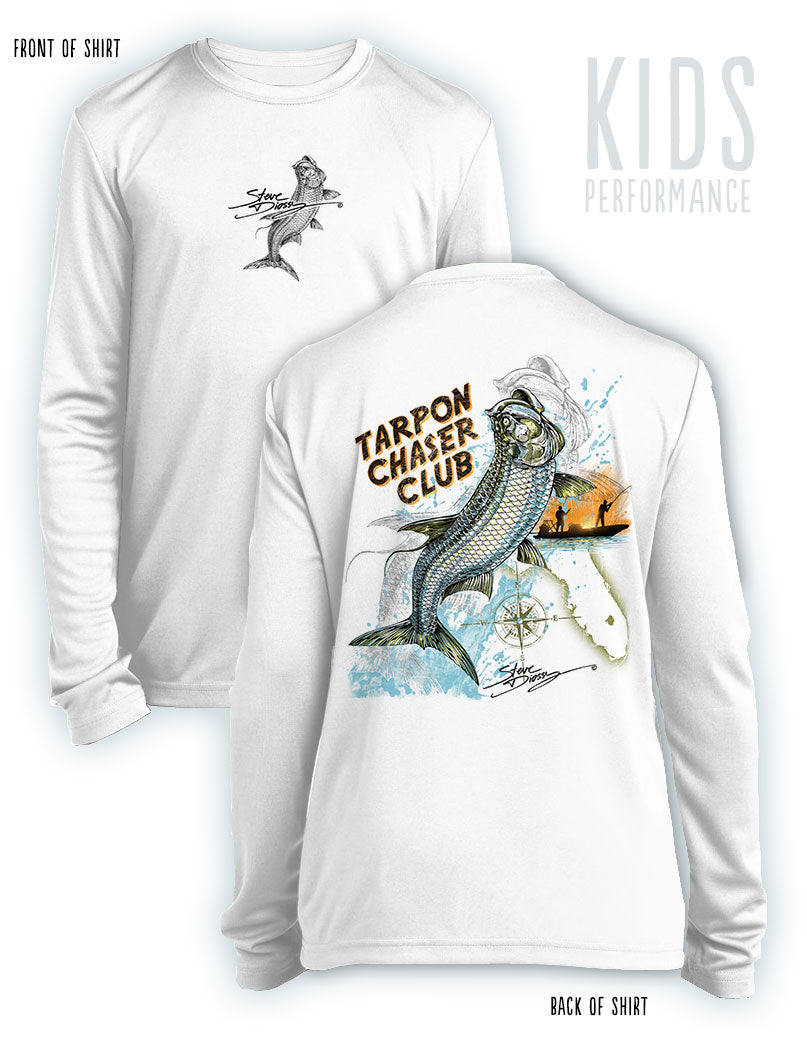 Tarpon Chaser - KIDS Long Sleeve Performance - ๐
๐ณ