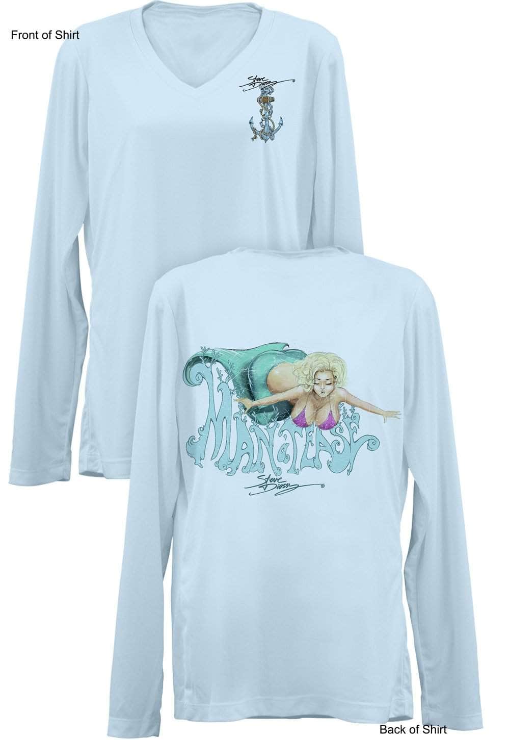 Man-A-Tease- Ladies Long Sleeve V-Neck-100% Polyester