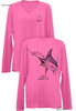 Original Sushi- Ladies Long Sleeve V-Neck-100% Polyester