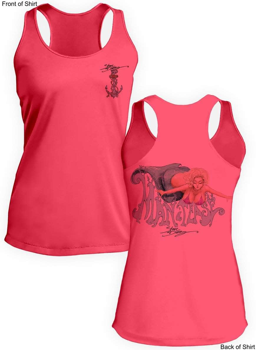 Man-A-Tease- Ladies Racerback Tank-100% Polyester