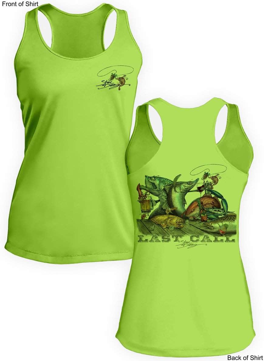 Last Call- Ladies Racerback Tank-100% Polyester
