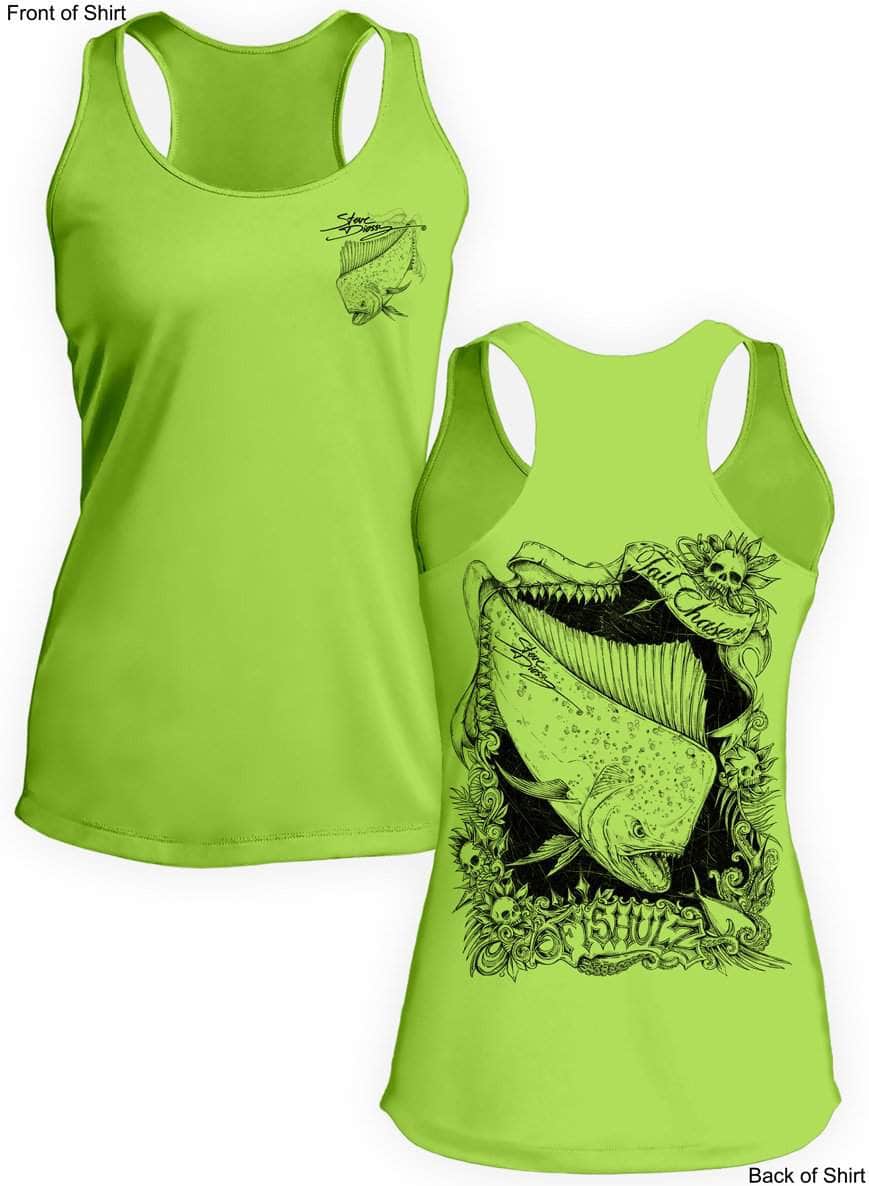 Tail Chaser- Ladies Racerback Tank-100% Polyester