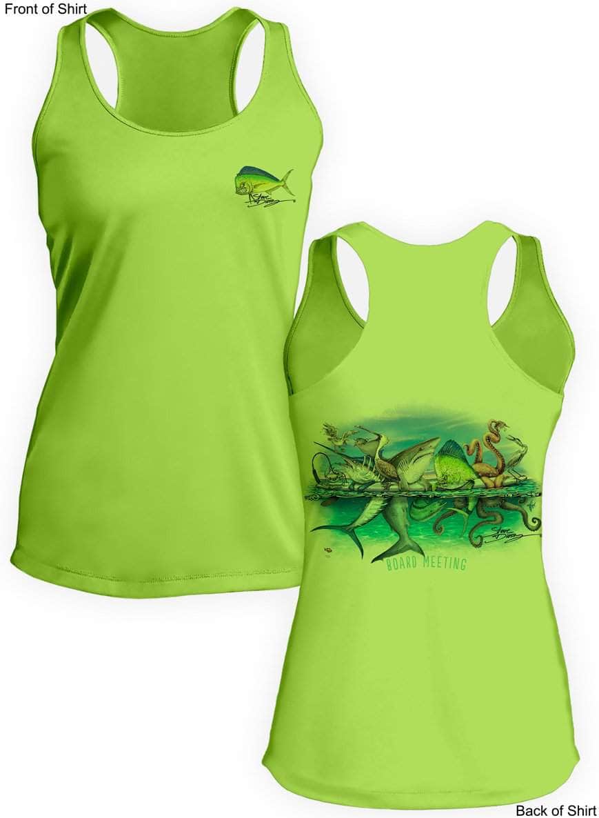 Board Meeting- Ladies Racerback Tank-100% Polyester