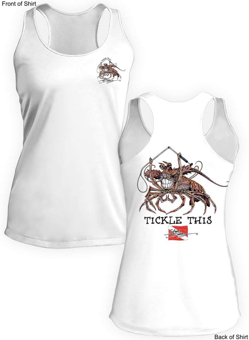 Tickle This Lobster- Ladies Racerback Tank-100% Polyester