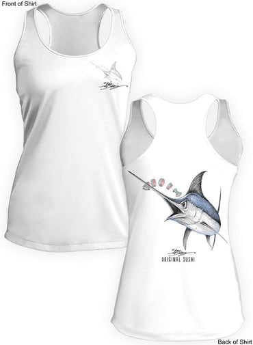 Original Sushi- Ladies Racerback Tank-100% Polyester