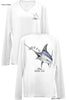 Original Sushi- Ladies Long Sleeve V-Neck-100% Polyester