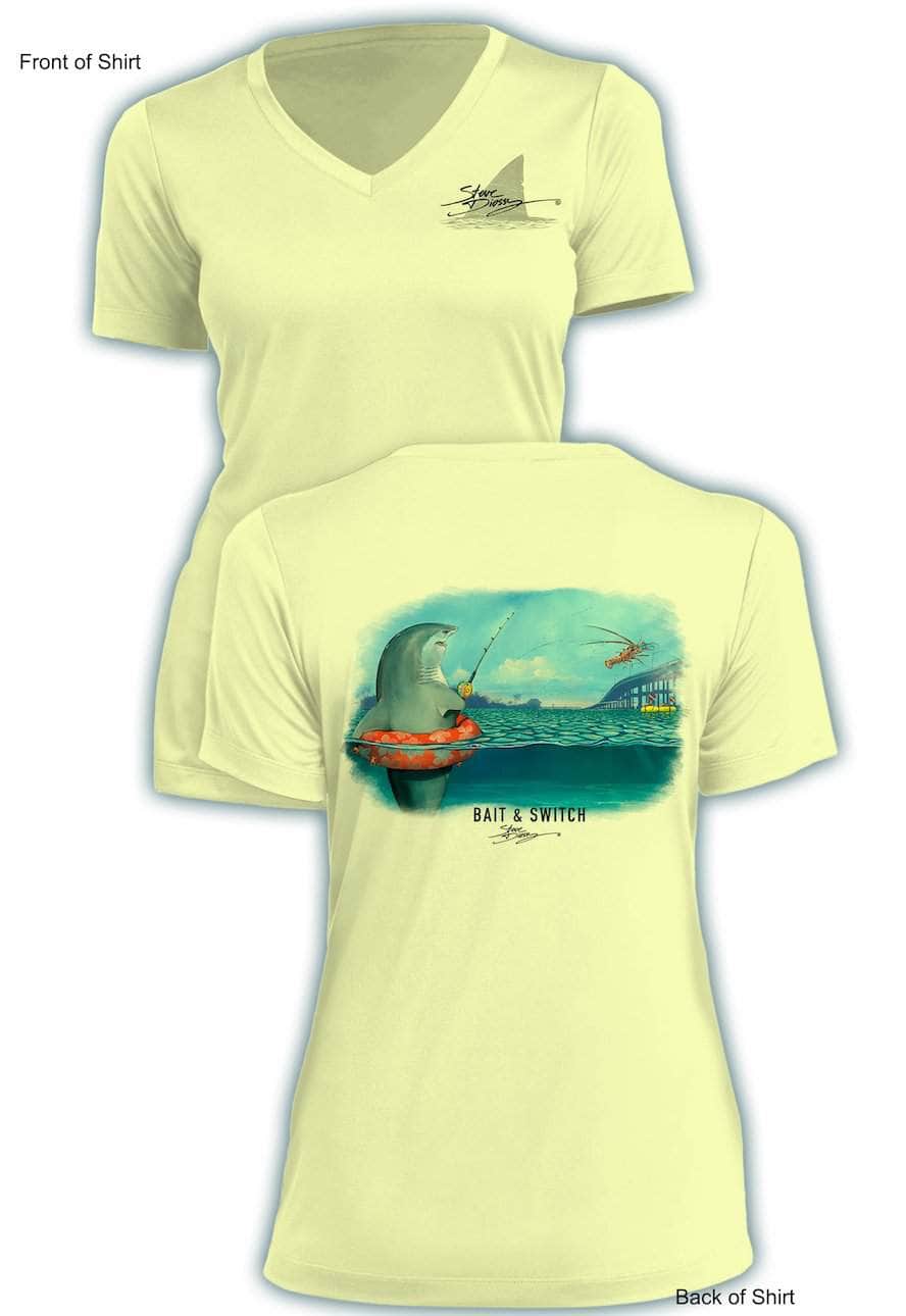 Bait & Switch - Ladies Short Sleeve V-Neck-100% Polyester