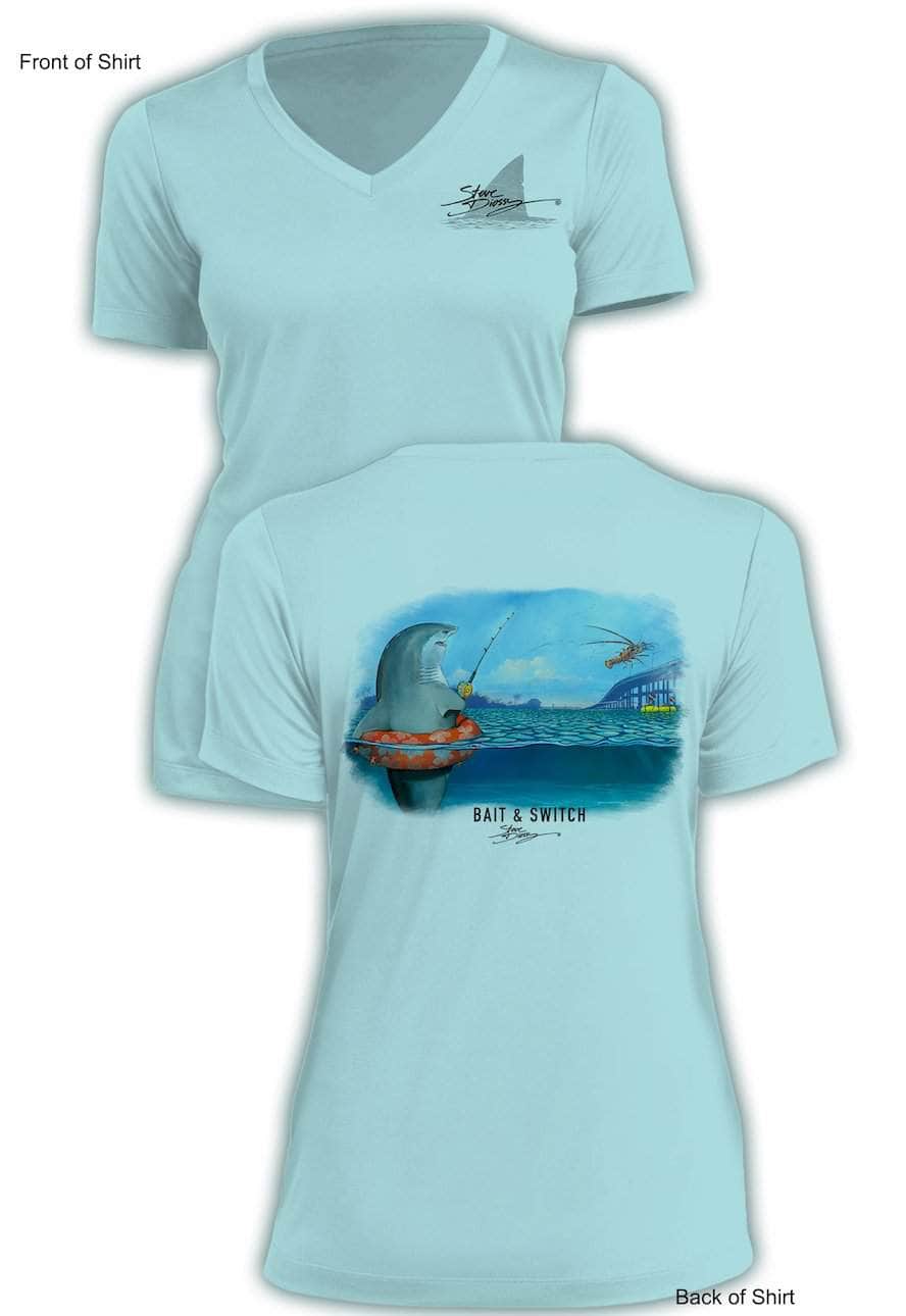Bait & Switch - Ladies Short Sleeve V-Neck-100% Polyester