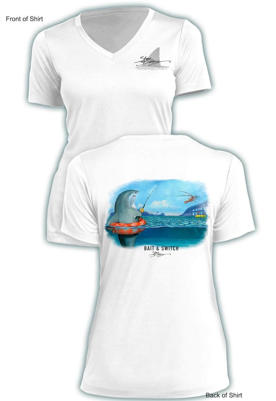 Bait & Switch - Ladies Short Sleeve V-Neck-100% Polyester