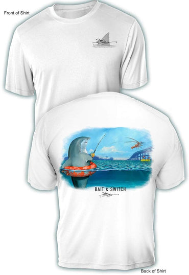 Bait & Switch - UV Sun Protection Shirt - 100% Polyester - Short Sleeve UPF 50