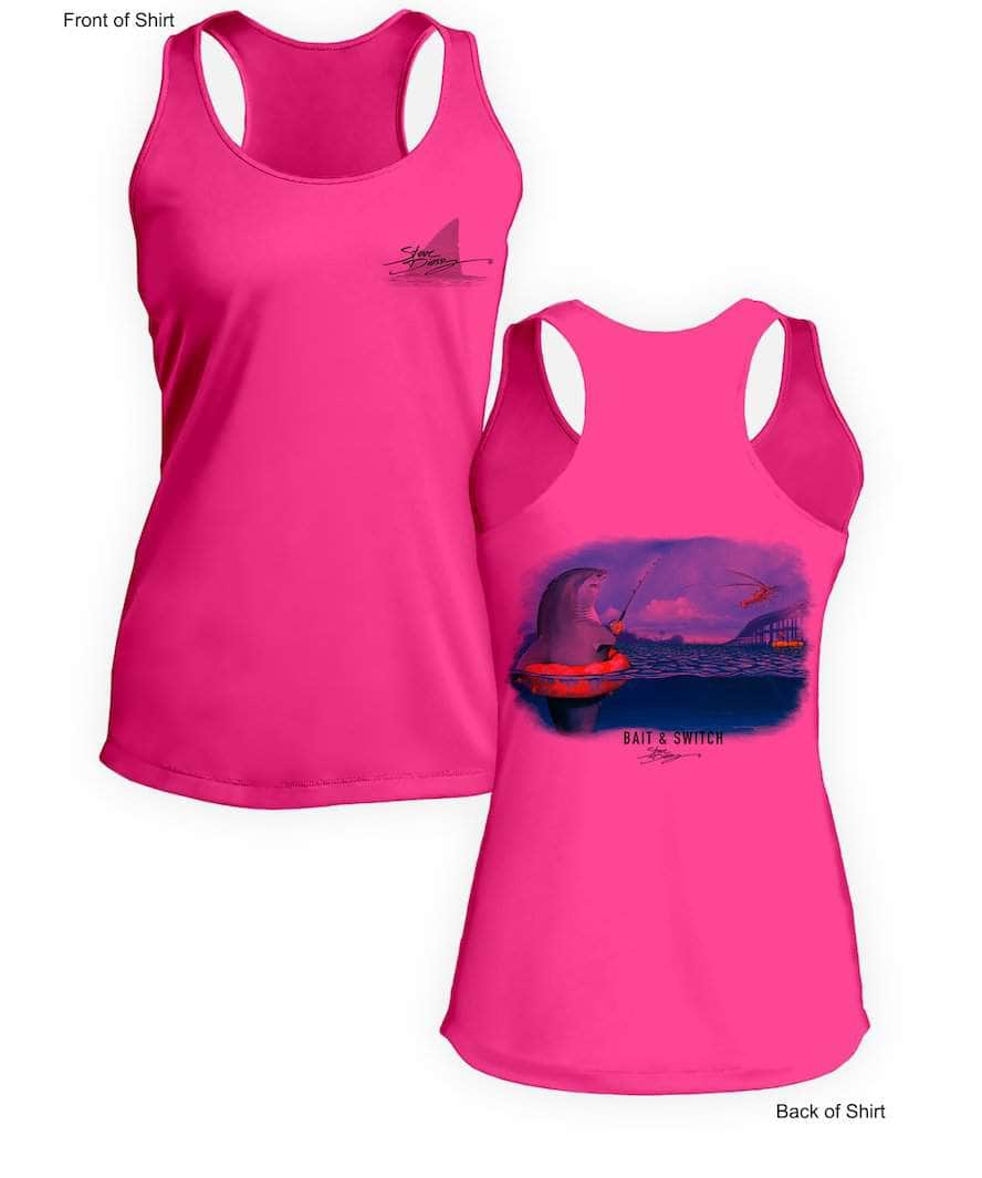 Bait & Switch - Ladies Racerback Tank-100% Polyester
