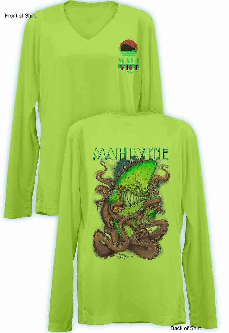 Mahi Vice- Ladies Long Sleeve V-Neck-100% Polyester
