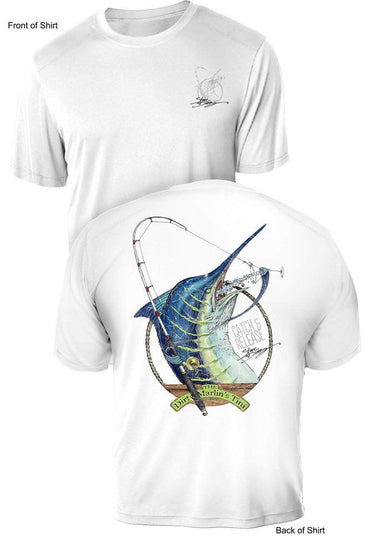 Dirty Marlin- UV Sun Protection Shirt - 100% Polyester - Short Sleeve UPF 50