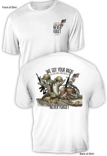 Memorial Day "Last Call"- UV Sun Protection Shirt - 100% Polyester - Short Sleeve UPF 50