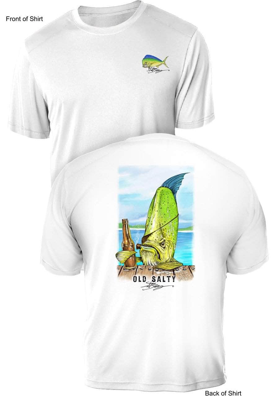 Old Salty - UV Sun Protection Shirt - 100% Polyester - Short Sleeve UPF 50