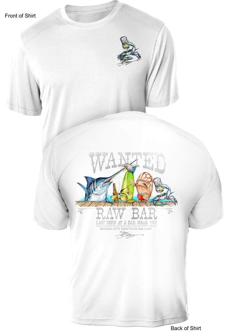 Raw Bar - UV Sun Protection Shirt - 100% Polyester - Short Sleeve UPF 50