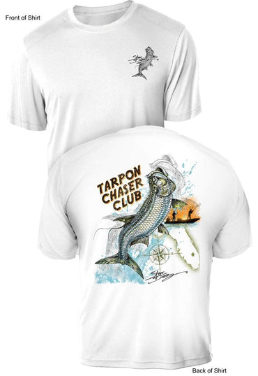 Tarpon Chaser - UV Sun Protection Shirt - 100% Polyester - Short Sleeve UPF 50