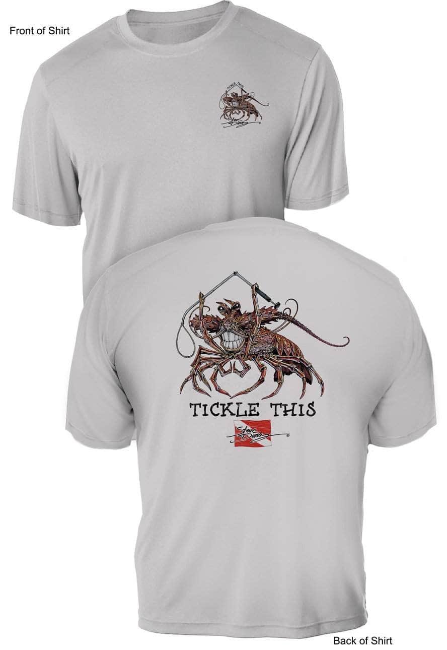 Tickle This Lobster- UV Sun Protection Shirt - 100% Polyester - Short Sleeve UPF 50