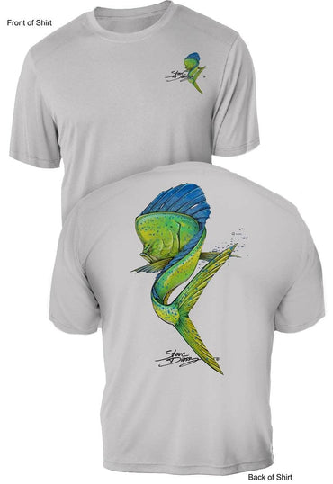 Mahi Swim- UV Sun Protection Shirt - 100% Polyester - Short Sleeve UPF 50