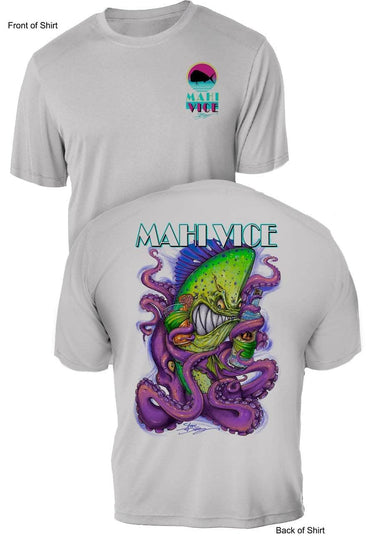 Mahi Vice - UV Sun Protection Shirt - 100% Polyester - Short Sleeve UPF 50