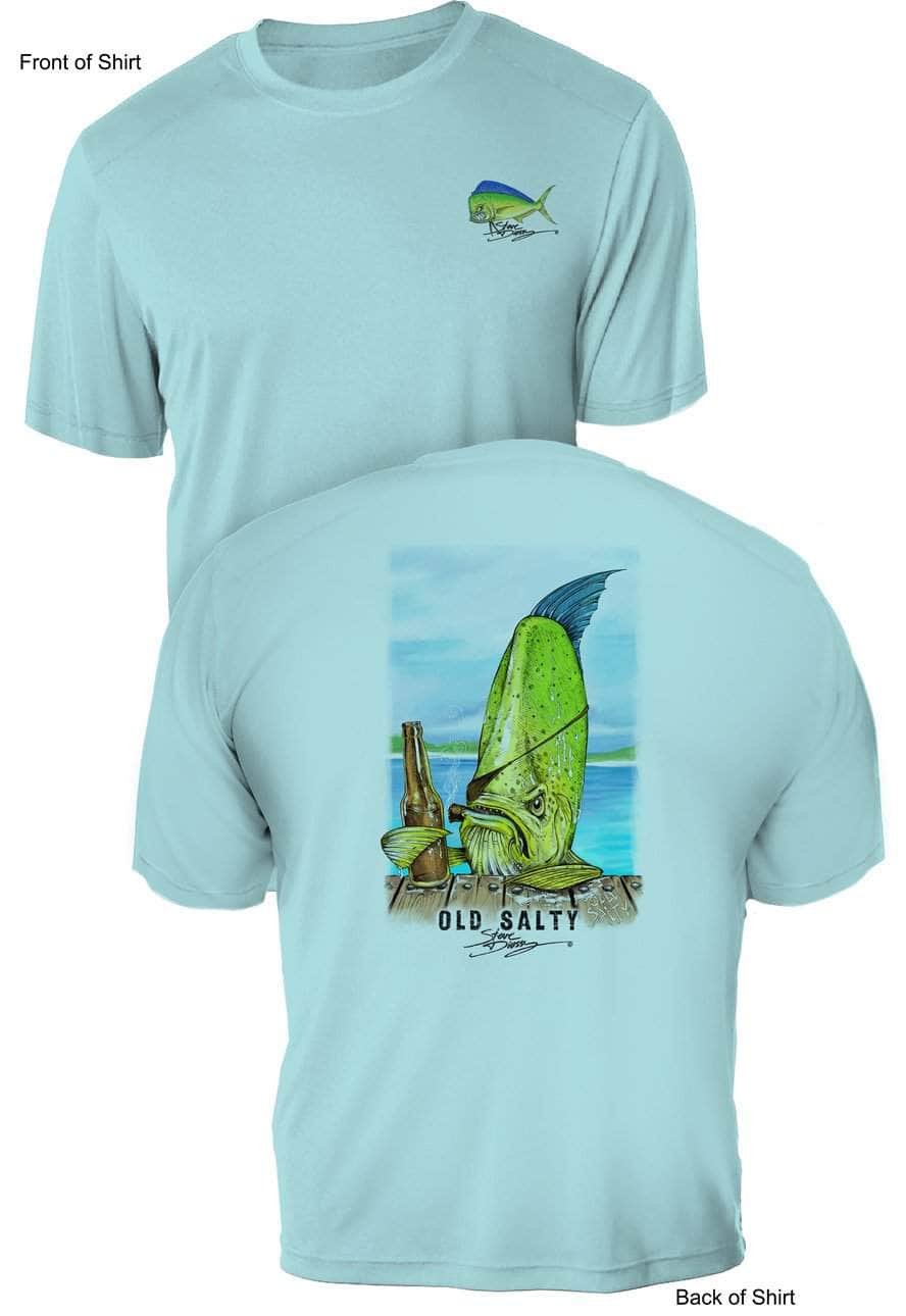 Old Salty - UV Sun Protection Shirt - 100% Polyester - Short Sleeve UPF 50