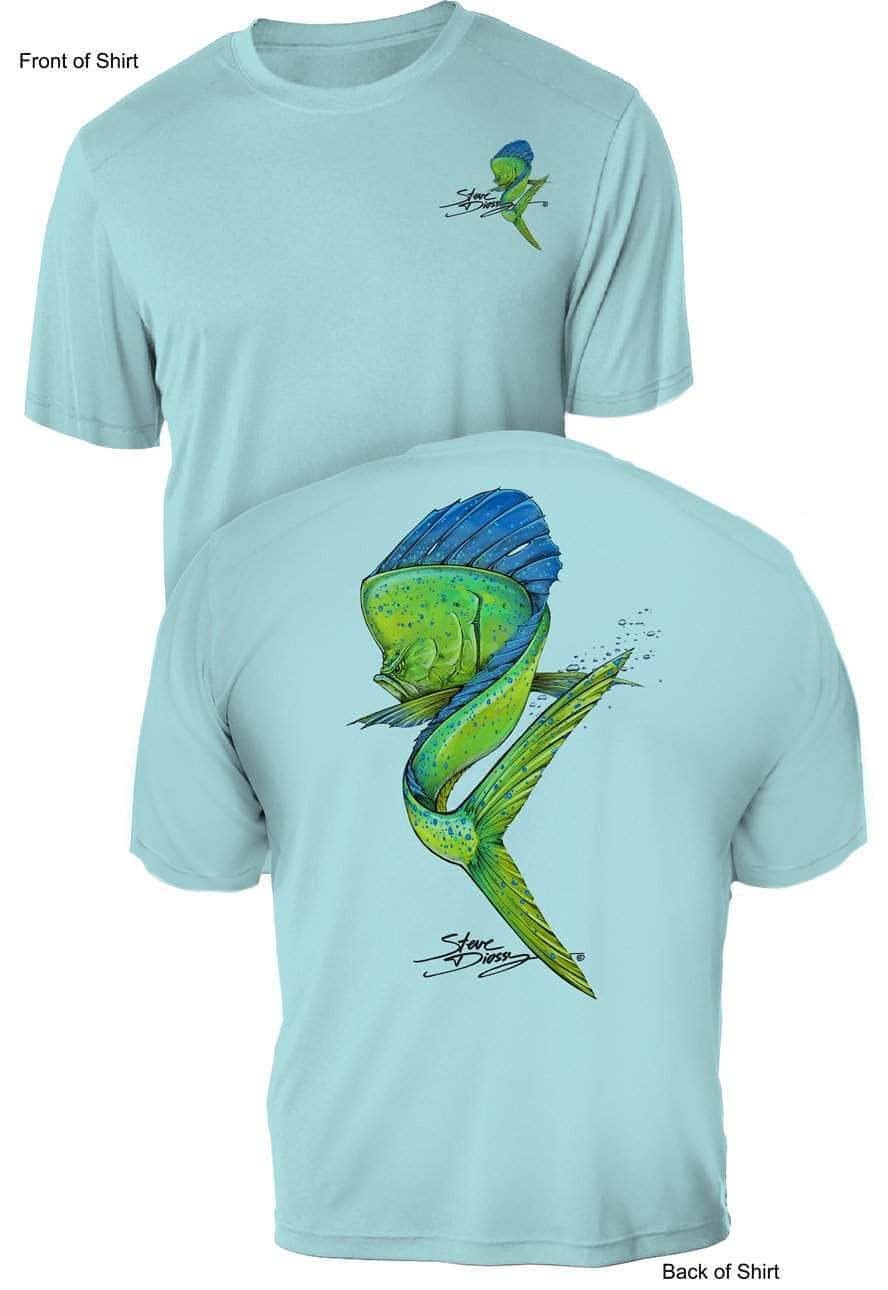 Mahi Swim- UV Sun Protection Shirt - 100% Polyester - Short Sleeve UPF 50